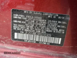 2019 Subaru Crosstrek Limited с VIN JF2GTAMC0K8206909, выставлен на аукционе Copart как лот 87039244 с пробегом 92 072 миль миль и Списание • Salvage title. История ставок и продаж доступна на DreamBid. Изображение 14.