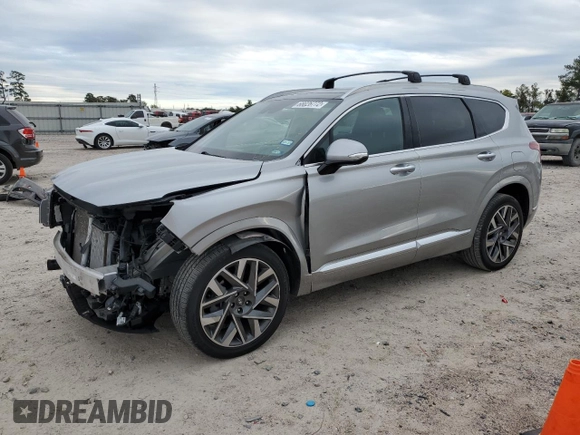 2022 Hyundai Santa Fe Calligraphy with VIN 5NMS54AL4NH411449, listed as a Copart auction lot 68026772 with 21,615 mi miles. Bid and sale history available at carsss.com. Image 1.