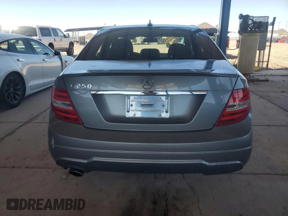 2012 Mercedes-Benz C-Class C 250 Sport with VIN WDDGF4HB5CR240130, listed as a Copart auction lot 53922185 with 121,251 mi miles and Salvage Title. Bid and sale history available at carsss.com. Image 6.