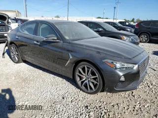 2019 Genesis G70 2.0T Sport with VIN KMTG24LA8KU016531, listed as a Copart auction lot 75009544 with 21,486 mi miles and Salvage Title. Bid and sale history available at carsss.com. Image 4.
