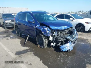 2017 Nissan Rogue SV with VIN KNMAT2MV9HP553763, listed as a IAAI auction lot 42380808 with 100,372 mi miles and . Bid and sale history available at DreamBid. Image 1.