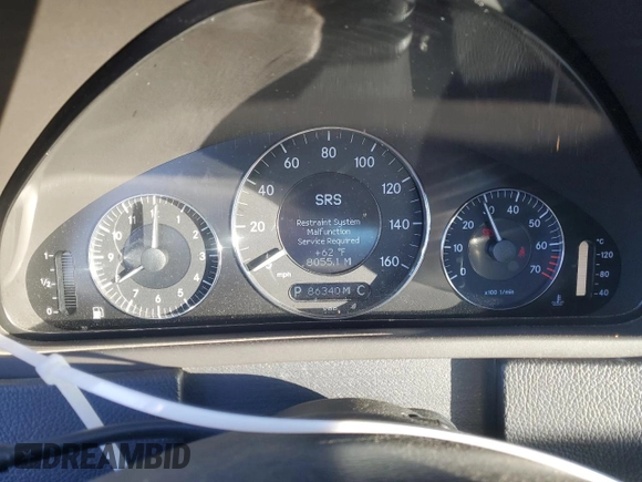 2009 Mercedes-Benz CLK 350 with VIN WDBTK56F19T103440, listed as a Copart auction lot 79776024 with 86,340 mi miles and Salvage Title. Bid and sale history available at DreamBid. Image 9.