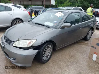 2005 Honda Civic Cpe EX with VIN 1HGEM22915L035932, listed as a IAAI auction lot 42165371 with 279,135 mi miles. Bid and sale history available at carsss.com. Image 2.