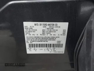 2019 Ford Edge SEL with VIN 2FMPK3J94KBC48742, listed as a IAAI auction lot 42393919 with 68,564 mi miles and . Bid and sale history available at DreamBid. Image 9.