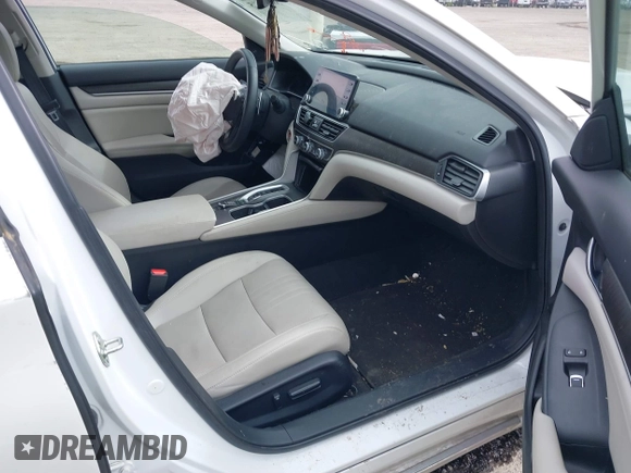 2019 Honda Accord EX-L with VIN 1HGCV2F58KA027457, listed as a IAAI auction lot 39485185 with 47,605 mi miles and . Bid and sale history available at DreamBid. Image 5.