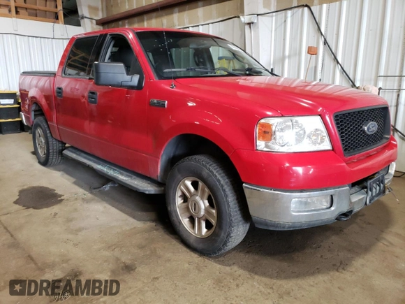 2004 Ford F-150 XLT with VIN 1FTRW14W04KB68404, listed as a Copart auction lot 56980045 with 171,584 mi miles and Salvage title. Bid and sale history available at DreamBid. Image 4.