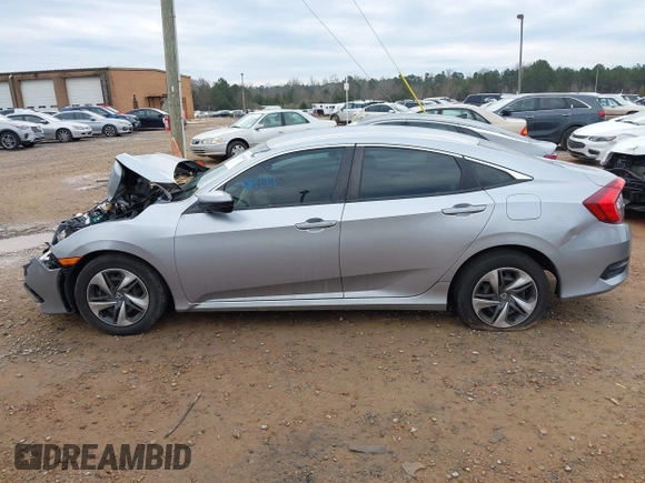 2021 Honda Civic Sedan LX with VIN 2HGFC2F62MH501225, listed as a IAAI auction lot 41206918 with 115,456 mi miles. Bid and sale history available at carsss.com. Image 14.