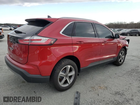 2024 Ford Edge SEL with VIN 2FMPK4J94RBA13676, listed as a Copart auction lot 49820135 with 12,736 mi miles and Salvage Title. Bid and sale history available at carsss.com. Image 3.