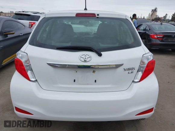 2013 Toyota Yaris L with VIN JTDKTUD38DD570483, listed as a IAAI auction lot 42071550 with 65,186 mi miles and . Bid and sale history available at DreamBid. Image 16.