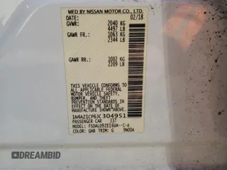 2018 Nissan LEAF SL with VIN 1N4AZ1CP6JC304951, listed as a Copart auction lot 52515045 with 72,331 mi miles and Salvage Title. Bid and sale history available at DreamBid. Image 13.