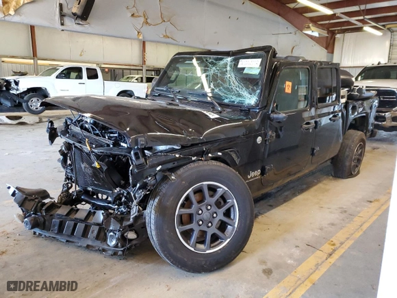 2023 Jeep Gladiator Overland with VIN 1C6HJTFG3PL514611, listed as a Copart auction lot 39195344 with 0 mi miles and Salvage Title. Bid and sale history available at carsss.com. Image 1.