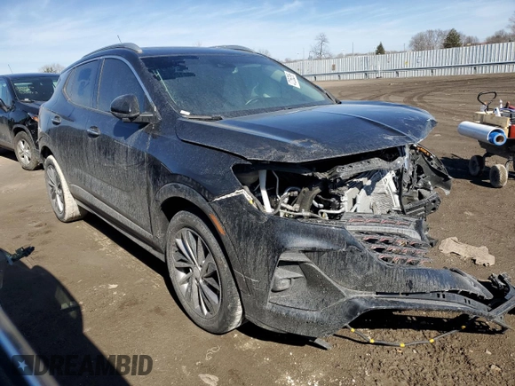 2020 Buick Encore GX Essence with VIN KL4MMFSL3LB128610, listed as a Copart auction lot 47256295 with 27,893 mi miles and Salvage title. Bid and sale history available at DreamBid. Image 4.