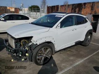 2018 Hyundai Kona Limited with VIN KM8K33A50JU082748, listed as a Copart auction lot 46531105 with 75,562 mi miles and Salvage Title. Bid and sale history available at carsss.com. Image 1.