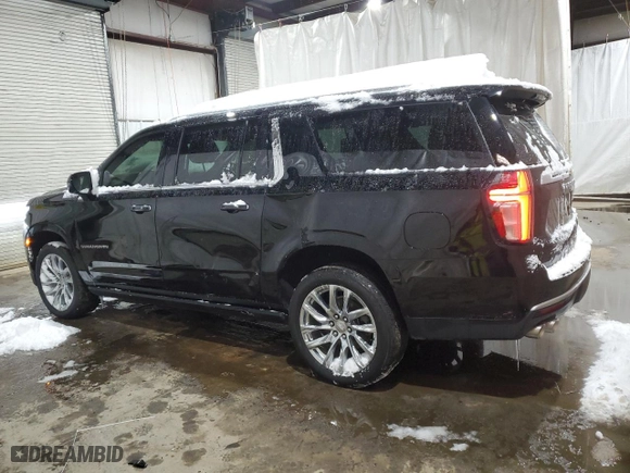 2021 Chevrolet Suburban High Country with VIN 1GNSKGKL6MR157155, listed as a Copart auction lot 88933115 with 33,627 mi miles and Salvage Title. Bid and sale history available at carsss.com. Image 2.