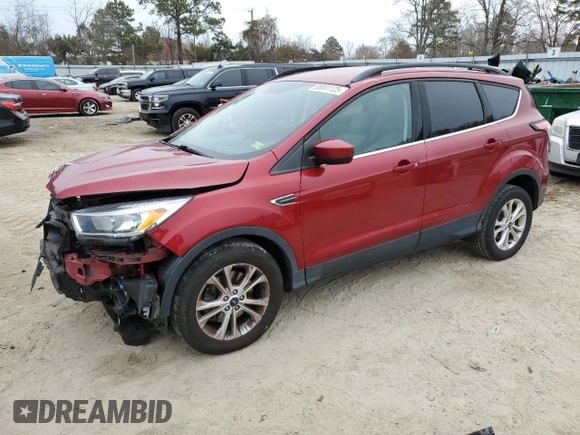 2018 Ford Escape SE with VIN 1FMCU0G9XJUB62780, listed as a Copart auction lot 88091125 with 75,511 mi miles and Salvage Title. Bid and sale history available at carsss.com. Image 1.