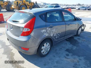 2014 Hyundai Accent GS with VIN KMHCT5AE9EU151393, listed as a IAAI auction lot 41571254 with 163,092 mi miles. Bid and sale history available at carsss.com. Image 4.