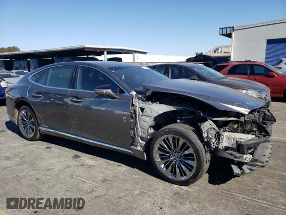 2018 Lexus LS with VIN JTHBYLFF1J5000266, listed as a Copart auction lot 77130624 with 36,312 mi miles and Salvage title. Bid and sale history available at DreamBid. Image 4.