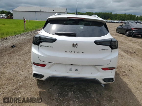 2024 Buick Encore GX Avenir with VIN KL4AMGSL8RB099347, listed as a Copart auction lot 56887555 with 4,234 mi miles and Salvage title. Bid and sale history available at DreamBid. Image 6.