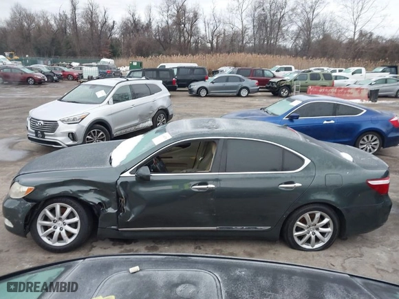 2009 Lexus LS 460 with VIN JTHCL46F895002634, listed as a IAAI auction lot 41345700 with NaN miles. Bid and sale history available at carsss.com. Image 13.