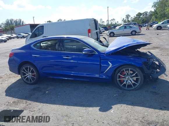 2019 Genesis G70 Advanced with VIN KMTG34LE2KU022342, listed as a IAAI auction lot 41806699 with 49,250 mi miles and . Bid and sale history available at DreamBid. Image 12.