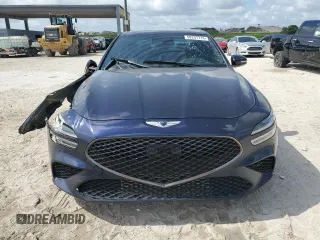 2023 Genesis G70 2.0T with VIN KMTG34TA5PU110175, listed as a Copart auction lot 58297715 with 43,716 mi miles and Salvage title. Bid and sale history available at DreamBid. Image 5.