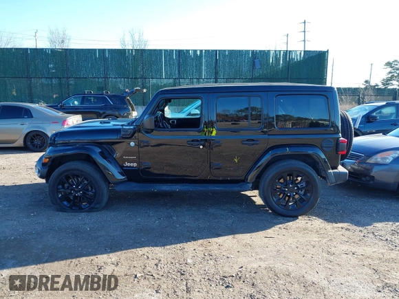 2023 Jeep Wrangler Sahara with VIN 1C4JJXP63PW525274, listed as a IAAI auction lot 41743099 with 38,484 mi miles and . Bid and sale history available at DreamBid. Image 14.