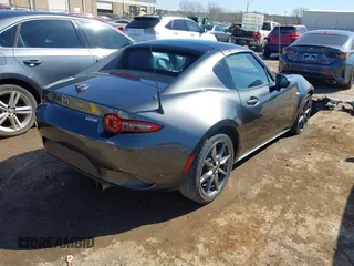 2018 Mazda MX-5 Miata RF Grand Touring with VIN JM1NDAM76J0203600, listed as a IAAI auction lot 41850985 with 89,552 mi miles. Bid and sale history available at carsss.com. Image 4.