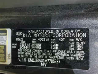 2021 Kia Soul S with VIN KNDJ23AU1M7786387, listed as a Copart auction lot 45479255 with 35,389 mi miles and Salvage Title. Bid and sale history available at carsss.com. Image 13.