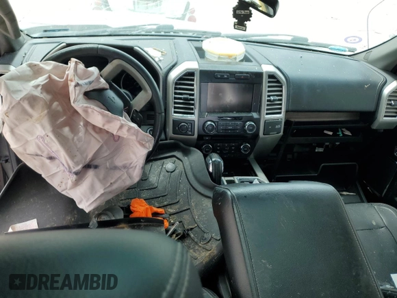 2015 Ford F-150 XLT with VIN 1FTEW1EFXFFC60791, listed as a Copart auction lot 58831015 with Not provided miles and Salvage title. Bid and sale history available at DreamBid. Image 8.