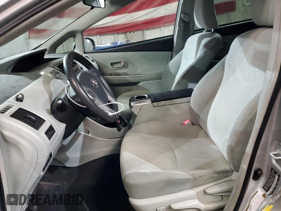 2012 Toyota Prius Two with VIN JTDZN3EU5C3053544, listed as a Copart auction lot 52023135 with 104,386 mi miles and Salvage Title. Bid and sale history available at DreamBid. Image 7.