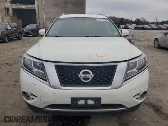 2016 Nissan Pathfinder SV with VIN 5N1AR2MM7GC624076, listed as a Copart auction lot 48936925 with 126,455 mi miles and Salvage Title. Bid and sale history available at carsss.com. Image 5.