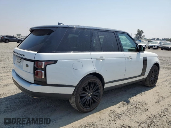 2021 Land Rover Range Rover P525 Westminster with VIN SALGS2SE9MA434035, listed as a Copart auction lot 66142833 with 6,343 mi miles and . Bid and sale history available at DreamBid. Image 3.