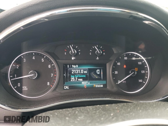 2018 Buick Encore Preferred with VIN KL4CJASBXJB669665, listed as a Copart auction lot 52557365 with 49,327 mi miles and Salvage Title. Bid and sale history available at DreamBid. Image 9.