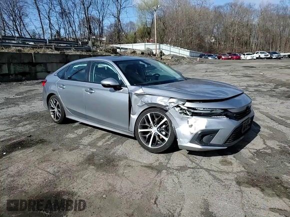 2023 Honda Civic Sedan Touring with VIN 2HGFE1F97PH305185, listed as a Copart auction lot 50556815 with 25,187 mi miles and Salvage Title. Bid and sale history available at carsss.com. Image 11.