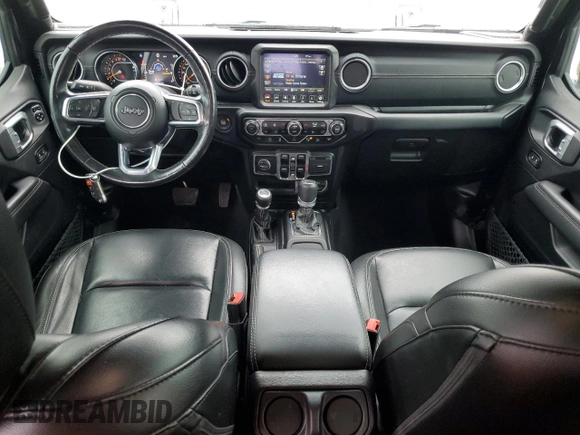 2020 Jeep Wrangler Unlimited Sahara with VIN 1C4HJXEG9LW337590, listed as a Copart auction lot 59197125 with 57,733 mi miles and Salvage title. Bid and sale history available at DreamBid. Image 8.