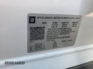 2020 Chevrolet Blazer LT with VIN 3GNKBCRS4LS720401, listed as a Copart auction lot 60222385 with 69,191 mi miles and Salvage title. Bid and sale history available at DreamBid. Image 13.