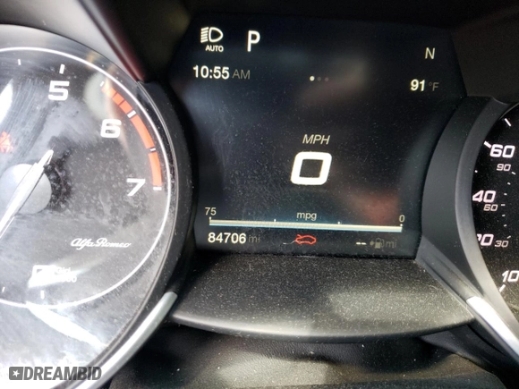 2017 Alfa Romeo Giulia with VIN ZARFAEDN2H7528982, listed as a Copart auction lot 56422793 with 84,706 mi miles and Salvage Title. Bid and sale history available at carsss.com. Image 9.