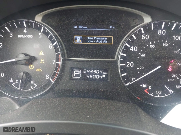 2013 Nissan Altima 2.5 SV with VIN 1N4AL3APXDN536784, listed as a IAAI auction lot 41825176 with 243,304 mi miles. Bid and sale history available at carsss.com. Image 7.