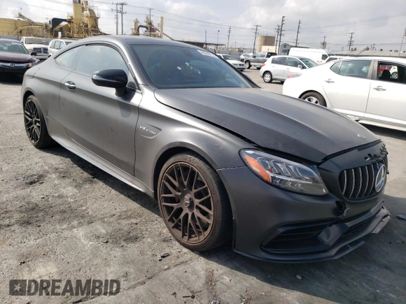 2020 Mercedes-Benz C with VIN W1KWJ8HB1LG032534, listed as a Copart auction lot 48568793 with 17,591 mi miles and . Bid and sale history available at DreamBid. Image 4.