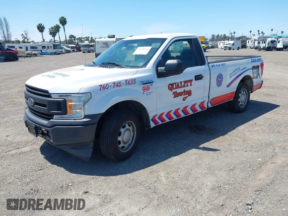 2019 Ford F-150 XL with VIN 1FTMF1CB3KKC86887, listed as a IAAI auction lot 42018920 with 88,479 mi miles. Bid and sale history available at carsss.com. Image 2.