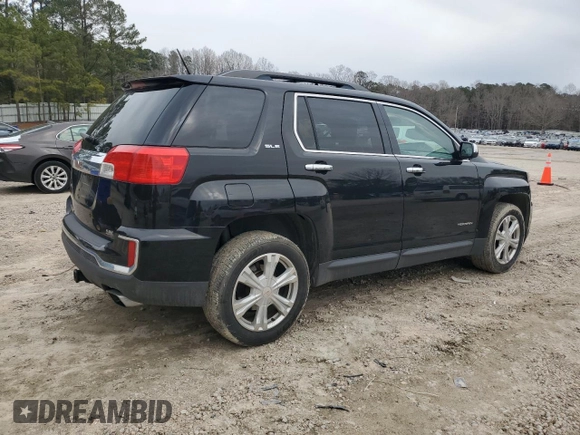 2017 GMC Terrain SLE with VIN 2GKFLNE31H6261632, listed as a Copart auction lot 47961095 with 72,533 mi miles and Salvage Title. Bid and sale history available at carsss.com. Image 3.