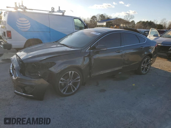 2019 Ford Fusion Titanium with VIN 3FA6P0K98KR271219, listed as a Copart auction lot 47873695 with 121,751 mi miles and Clean Title. Bid and sale history available at carsss.com. Image 1.