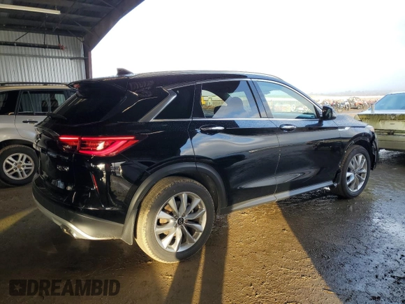 2022 Infiniti QX50 LUXE with VIN 3PCAJ5BA7NF120567, listed as a Copart auction lot 86774864 with 41,106 mi miles and Salvage Title. Bid and sale history available at carsss.com. Image 3.