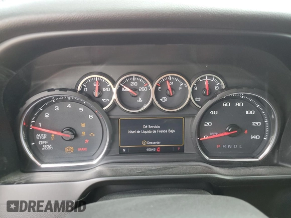 2020 Chevrolet Silverado 1500 RST with VIN 3GCPWDED9LG403085, listed as a Copart auction lot 48499125 with 40,543 mi miles and Salvage Title. Bid and sale history available at DreamBid. Image 9.