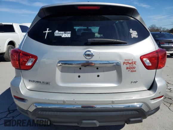 2018 Nissan Pathfinder SV with VIN 5N1DR2MN6JC623112, listed as a Copart auction lot 50129095 with 168,637 mi miles and Salvage Title. Bid and sale history available at carsss.com. Image 6.