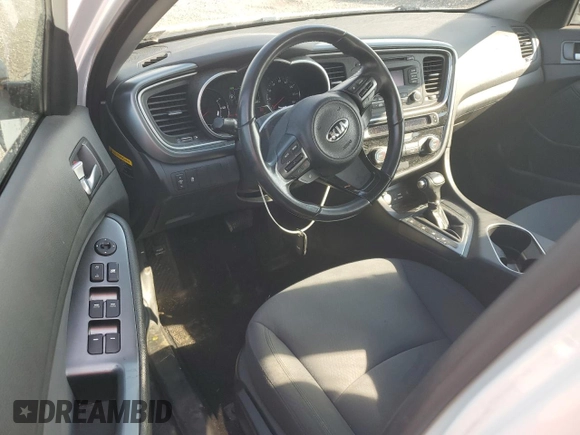 2016 Kia Optima with VIN KNAGM4AD9G5096717, listed as a Copart auction lot 62293705 with 69,296 mi miles and Salvage title. Bid and sale history available at DreamBid. Image 8.
