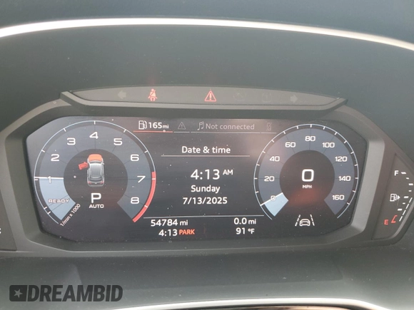 2021 Audi Q3 S line Premium with VIN WA1DECF34M1029033, listed as a Copart auction lot 65147115 with 54,784 mi miles and Clean title. Bid and sale history available at DreamBid. Image 9.