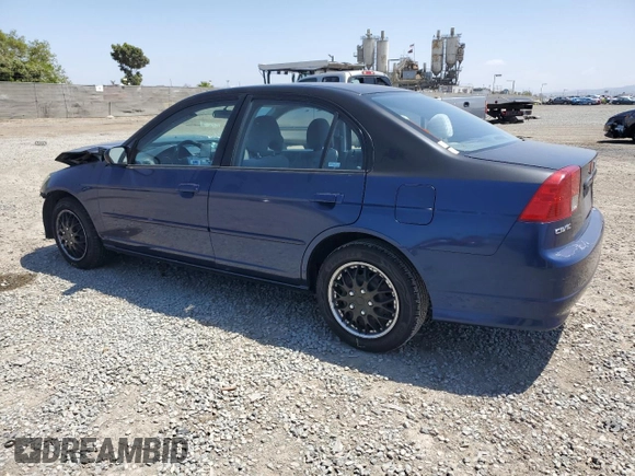 2004 Honda Civic LX with VIN 2HGES165X4H511954, listed as a Copart auction lot 56161185 with 184,496 mi miles and Salvage Title. Bid and sale history available at DreamBid. Image 2.