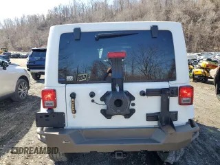 2017 Jeep Wrangler Unlimited Rubicon with VIN 1C4HJWFG9HL543266, listed as a Copart auction lot 50002055 with 50,223 mi miles and Salvage title. Bid and sale history available at DreamBid. Image 6.