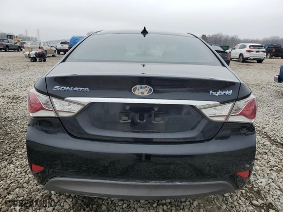 2013 Hyundai Sonata Hybrid with VIN KMHEC4A44DA050210, listed as a Copart auction lot 43959825 with 0 mi miles and Salvage Title. Bid and sale history available at carsss.com. Image 6.